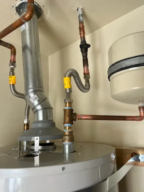 Water heater installation and plumbing repair in Shelley